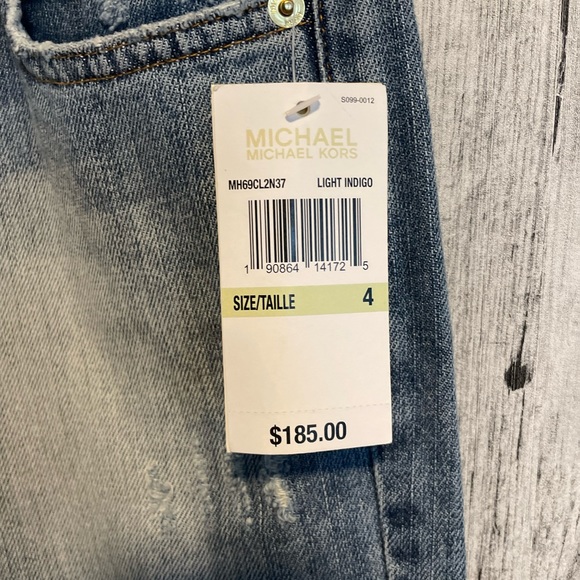 Michael Michael Kors Jean Crop/Capri, Light Indigo - Picture 3 of 9